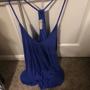 Blue dressy tank top
